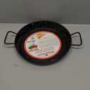 MAGEFESA 12" Enameled Steel Paella Pan - 30cm - 4 Servings, Ideal for Outdoor Cooking and Making Your Own Traditional Valencian Paella, Easy Cleaning (Black)
