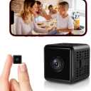 Hidden Camera,1080P WiFi Spy Camera - with Night Vision & Motion Detection, Wireless Indoor Security Camera for Pet/Baby/Nanny, App Live Feed, Smallest Smart for Home Monitoring