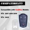 MechanMagic Key Fob Replacement Compatible for Cadillac XT5 2017 2018 2019 XT4 2019 Proximity Smart Keyless Entry Remote Control Remote Start 13598516 HYQ2EB 13510245 433Mhz