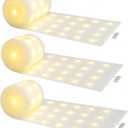 Retisee 3 Pcs 5ft x 10ft Christmas Snow Blanket with Lights for Christmas Village Fake Glittered Snow Runner Village Pre Lit Blanket Roll Decor for Xmas Winter Holiday Display (4.9ft*9.9ft)