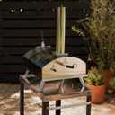 Stoke 13 Inch Outdoor Pizza Oven  Wood Pellet Portable Pizza Oven for Backyard, Camping, or Tailgating  Stainless Steel Oven with Pizza Stone & Accessories