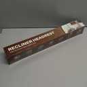 SCNK Headrest Covers for Recliners- Faux Leather Recliner Headrest Cover Protector with Elastic Straps, Chair Headrest Cover for Recliner Protector 17 x 27 in(Black)