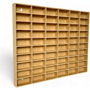 Hot Toy Cars Wheels Matchbox Model Cars Hot Display Case Cabinet UV Protection 1/64-1/43 Scale (Black Finish) 26.5 X 18.75 X 3.25 Inches