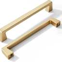khtumeware 2 Pack 12 Inch(305mm) Brushed Gold Cabinet Pulls,Brushed Brass Kitchen Cabinet Handles Kitchen Cabinet Hardware, Furniture Pulls for Bathroom Cupboard Drawer Handles Dresser Pulls