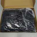 Velvelhall 3 Pack Men's Big and Tall T-Shirts, Crew Neck Cotton Shirts Long Sleeve Casual Tees Slit Hem Fall Basic Tops (XX-Large, Black, Light Gray, Haze Blue)