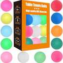 High Bounce & Durable ABS Mat Colored 3 Star Ping Pong Balls 4 Trainning,Party Games,Pet Cats Toys