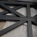 GreenForest Modern Living Room Coffee Table with 2 Tier Storage, Small Square Wood and Metal Farmhouse Center Table with Seamless One-Piece Tabletop, 27.55 Inch, Grey Wash