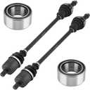 Rear Left or Right CV Axle & Wheel Bearing Kit for Polaris Ranger RZR XP 900/4 900 2011 2012 2013 2014, 2 CV Axles and 2 Wheel Bearings
