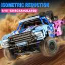 ZGZBLOCK Baja 1000 Trophy Truck Building Blocks Kit,1:12 Scale MOC Race Car Building Toys,Collectible Car Model,for 14+ Year Boys,Adult(1341 Pieces)