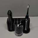 AquaSonic Home Dental Center Rechargeable Power Toothbrush & Smart Water Flosser - Complete Family Oral Care System - 10 Attachments and Tips Included - Various Modes & Timers (Black)