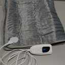 Deepsoon Heating Pad,Electric Heating Pads for Back,Neck,Abdomen,Moist Heating Pad for Shoulder,Knee,Arms,Legs,Dry/Moist Heat & Auto Shut Off,Christmas Gifts for Men and Women,Light Gray,33x17 Inch