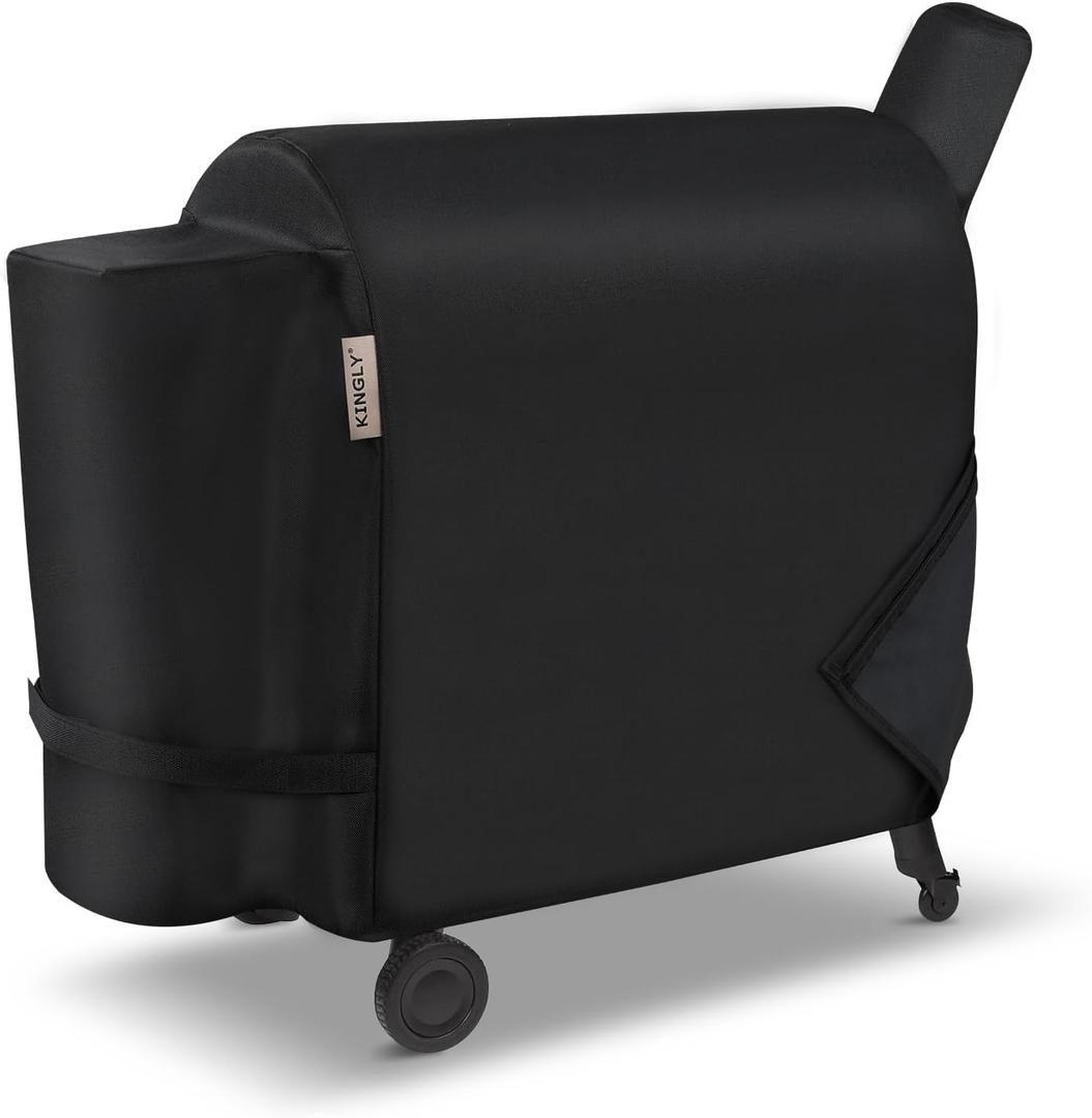 Pellet Grill Cover for Traeger Pro 34/780 Series,600D Heavy Duty Rip-Proof Material Smoker Cover,Waterproof UV and Fade Resistant Grill Cover with Straps & Zippers for Traeger Texas 34,Z Grills 700