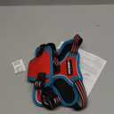 rabbitgoo Dog Harness No Pull with 2 Leash Clips, Adjustable Soft Padded, Reflective Oxford No Choke Pet Vest with Easy Control Handle for Small Dogs, Red & Teal, S