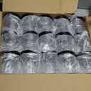 Plastic Jars with Lids,Airtight Container Ideal For Dry Food, Honey Jam, Peanut Butter,Cosmetics, Cream, Bathroom and Storage Included Extra Label and A Pen (30 PCS Black Lids)