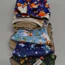 5 Pack Dog Diapers Male Reusable, Premium Belly Bands for Male Dogs, High Absorbing Pee Wraps for Doggie in Incontinence or Excitable Urination Flower S (Cute Puppy)