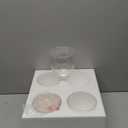 4 Pack Clear Seeded Glass Replacement Shades Covers for Ceiling Fan Light Fixtures Pendant Lighting Chandelier Vanity Light Kitchen Island Light, 2-1/8" Fitter, 5.47" High, 4.76" Diameter