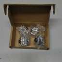 Zinc Alloy No Drilling 4 Pcs Glass Door Handle Clips Pulls for Showcase Glass Cabinets 3-5mm