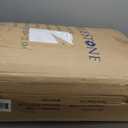 Lavish Home Down Mattress Topper - Queen 4-Inch Duck and Goose Feather Bed with Cotton Mattress Topper Cover - Plush Pillow Top for Cushion and Support (White)