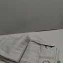 NICETOWN Semi Sheer Grey Curtains 84 inches Long, Grommet Linen Weave Semi Sheer Window Drapes Privacy with Light Filtering for Living Room/Bedroom, W36 x L84, 2 Panels