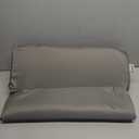 Dog Bolster Pillow with High Resilience Foam, Headrest for Medium Small Dogs, Benefit for Cervical Vertebra and Neck, Easy to Carry, Machine Washable CoverEasy to Clean (Light Grey)