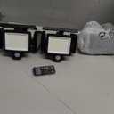 Tuffenough Solar Outdoor Lights 2500LM 210 LED Security Lights with Remote Control,3 Heads Motion Sensor Lights, IP65 Waterproof,270° Wide Angle Flood Wall Lights with 3 Modes(3Pack)