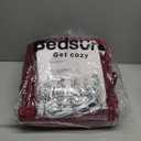 Bedsure Electric Blanket King Size - Dual Control Heated Blanket King Size, Fast Heating with 10 Time Settings & 10 Heat Settings, Warm Gift for Grandma (100x90 inches, Burgundy)