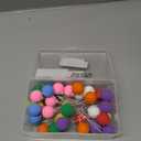 Sieral 40 Pcs Mini Balloon Cake Toppers Colorful Rainbow Cake Topper Round Clay Balls Cupcake Toppers for Birthday Baby Shower Wedding Party Decorations(Rainbow Color)