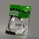 Short 2 Prong Power Cord, Goalfish 1FT/0.3M Power Cable 7A 125V TV Power Cord 18AWG Power Cable Replacement for Sony PS5, PS4, PS3, Game Console, Speaker, Monitor, HDTV, 4K TV, Printer, DV Camera (Grey)