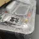 XXL Stainless Steel Sifting Litter Box with Lid, Fully Enclosed 8" Deep Metal Cat Litter Box, Leak-Proof, for Pine Pellets or Non-clumping Litter, for Large & Multi-Cats, with Litter Mat & Scooper