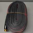 2026 Upgraded Non-Expanding Garden Hose - 100FT Lightweight Flexible, High-Pressure Anti-Kink/Burst-Resistant Lead-Free Outdoor Water Hose (Gray/Red)