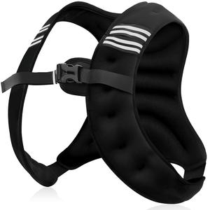 Weighted Vest Men or Women - 5 lbs Weights with Reflective Stripe, Weighted Vest for Workout Equipment for Strength Training Running - Walking Weight Loss