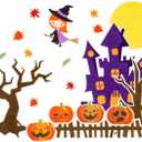 28 Pcs Halloween Felt Five Pumpkins Crafts Pumpkins Flannel Board Set Felt Story Board Pieces Pumpkin Witch Storyboard Halloween Play Art Set Craft Home Games Wall Decor