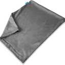 CooCoCo Heating Pad Cover, Crystal Velvet Covers for 12'' x 15'' Heating Pad, Soft Replacement Cover, Cover ONLY, Gray