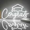 Congrats Grad Neon Sign Congrats Neon Lights Signs for Backdrop Graduation Party Wall Decor Dimmable Congratulations Neon Sign Celebration Grad Neon Wall Sign Gifts