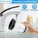 4 Pack Hepa Filters Replacement Compatible with Iwoly Cordless Vacuum Cleaner, Model C150. Washable Filters Works on Iwoly 18000Pa Upright Vacuum.