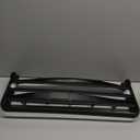 BESy 24 Inch Oil Rubbed Bronze Towel Racks, Bathroom Towel Shelf with Foldable Towel Bar Holder and Towel Hooks, Wall Mounted Multifunctional Bathroom Accessories, Double Towel Bars