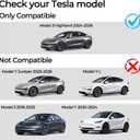 Rayhui Trunk Side Storage Bins for 24-26 Tesla Model 3 Highland (TPE Lid) | Waterproof TPE bins with carpeted lids, Hides messy gear like umbrellas and shoes, keeping your trunk spotless and flat