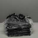 Medium Clear bags, black straps, black logo, 10 pack