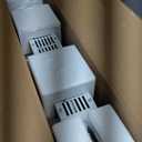 800W Plug-in Convection Electric Panel Wall Heaters for Indoor Use, Quiet Fan-Less Design, Freestanding/Wall Mount Space Heater with Adjustable Thermostat, 24H Timer, Digital Display(White)