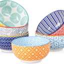 Selamica Ceramic 4 OZ Dipping Bowls Set, 3.5 Inch Mini Bowl for Dipping, Side Dishes, Microwave Dishwasher Safe, Set of 6, Assorted Colors
