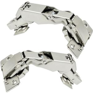 2 pack 180 Degree Soft Closing cabinets Hinge, Conceal Frameless Cabinet Slow self Closing Hydraulic Adjustable Hinge, 180 Degree Cabinet Door Hinge (Full Cover)