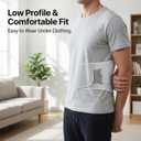 Lower Back Support Brace for Pain  Adjustable Lumbar Belt with 5 Steel Supports, Breathable Waist Support for Men & Women, Everyday Comfort, Gift Box (Gray) (Small, Grey)