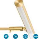 LED Picture Lights for Paintings Plug in, Adjustable Art Light Gallery Wall Light for Display Art Work, 16inch 6W 3000K Warm White, Gold Finish CRI80+