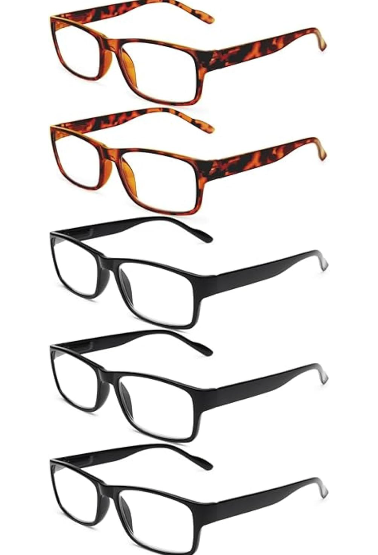Gaoye Professional Reading Glasses for All Day - Computer Readers with Blue Light Protection - Value Pack +3.0