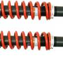 Monster Performance Rear Shocks for Honda Rincon 650 2003-2005, Left & Right, Monotube, Red, Responsive Handling, Optimal Damping, Quality Tested, Gas-charged, Anti-foam, Anti-shear, Adjustable