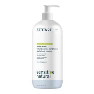 ATTITUDE Hair Conditioner for Sensitive Dry Scalp, Soothing Oat, Naturally Derived Ingredients, Dermatologically Tested, Vegan Detangler, Extra Gentle, Unscented, 32 Fl Oz