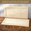 Cinnvoice 2 Pcs 14.5'' W x 29'' H Unfinished Pine Kitchen Cabinet Door Replacement with 4 Pcs Cabinet Hinges Wood Shaker Door Front Replacement for Kitchen, Bathroom, Vanity