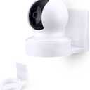 Wall Mount for Kasa EC70 Spot, Adhesive Holder for TP Link Spot Smart Security Camera, Installs in Minutes, No Mess Hanger Bracket by Brainwavz (White)