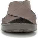 BZees womens DesireSlide Sandal, 6.5, Morel Stretch Fabric