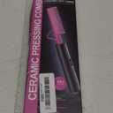 DAN Technology Dual Voltage Ceramic Pressing Comb - 450F Fast Heating Mini Straightener for Lace Front Wigs and Black Women's Hair (Pink)
